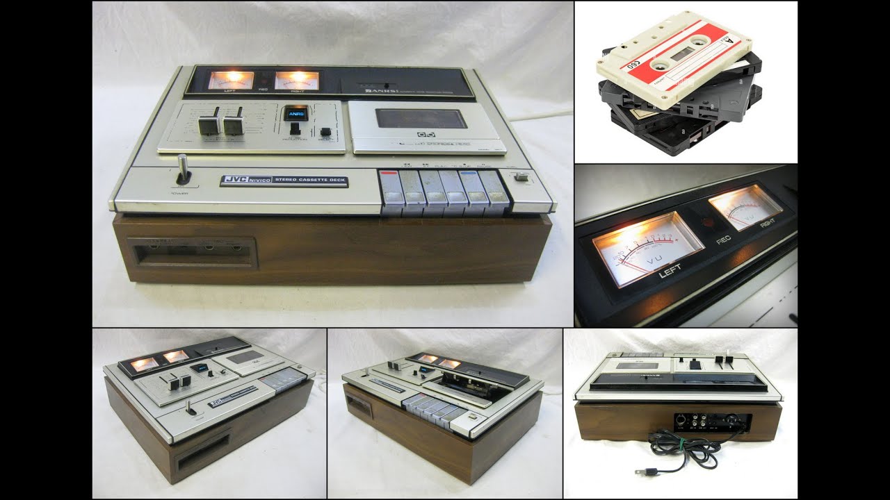 JVC NIVICO 1667U Wooden Stereo Cassette Deck (Made in Japan)