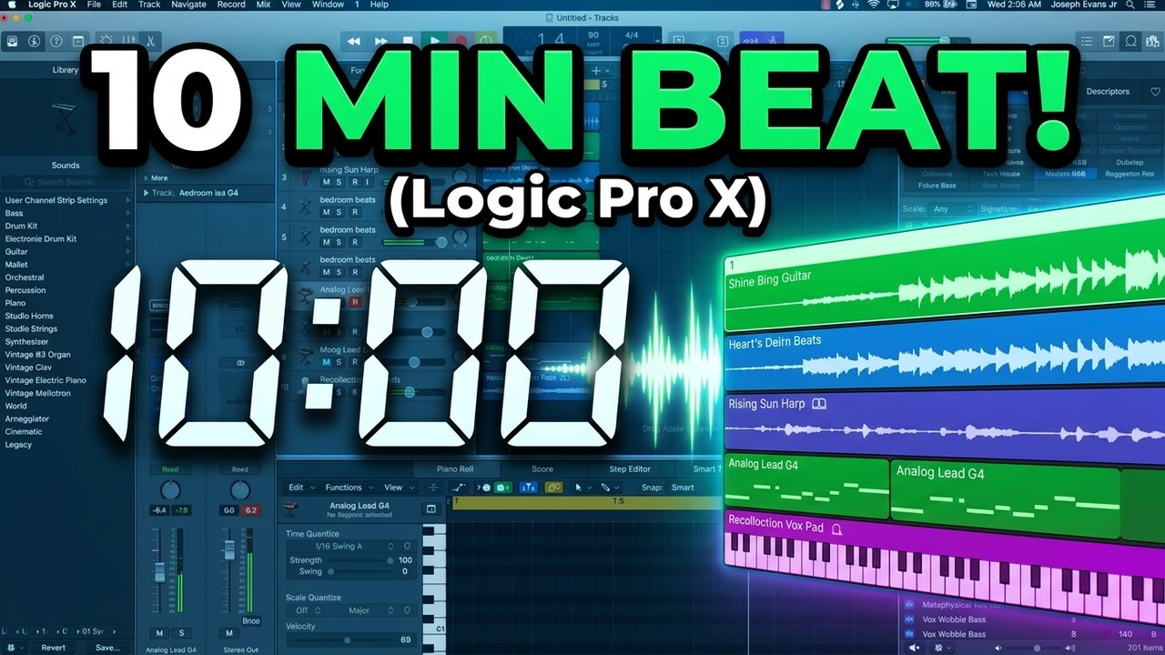Создание бита за 10 минут | Урок по R&B в Logic Pro X | Beat Making Basics