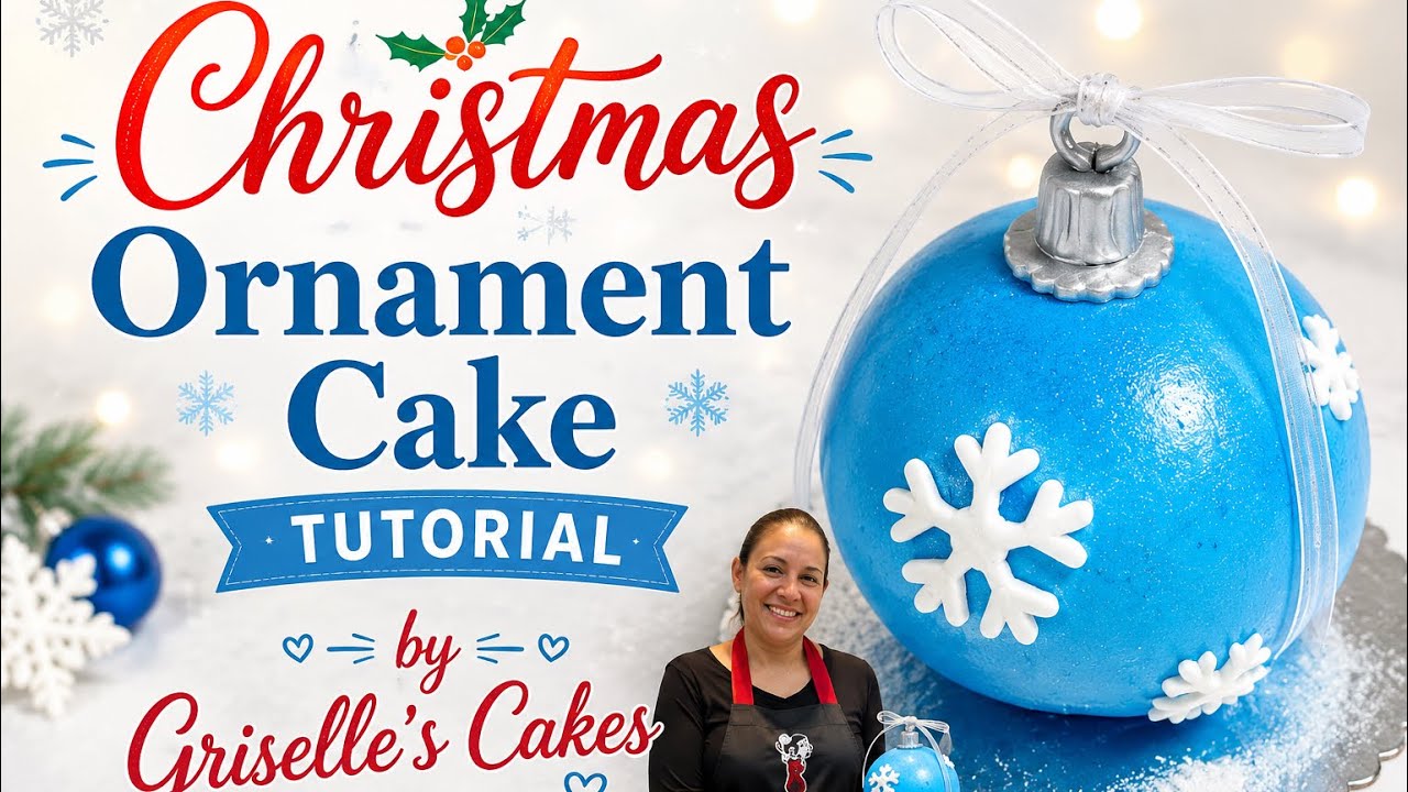 ORNAMENT CAKE TUTORIAL | BIZCOCHO ORNAMENTO | HOLIDAY SEASON 2020 🎄| GRISELLE'S CAKES