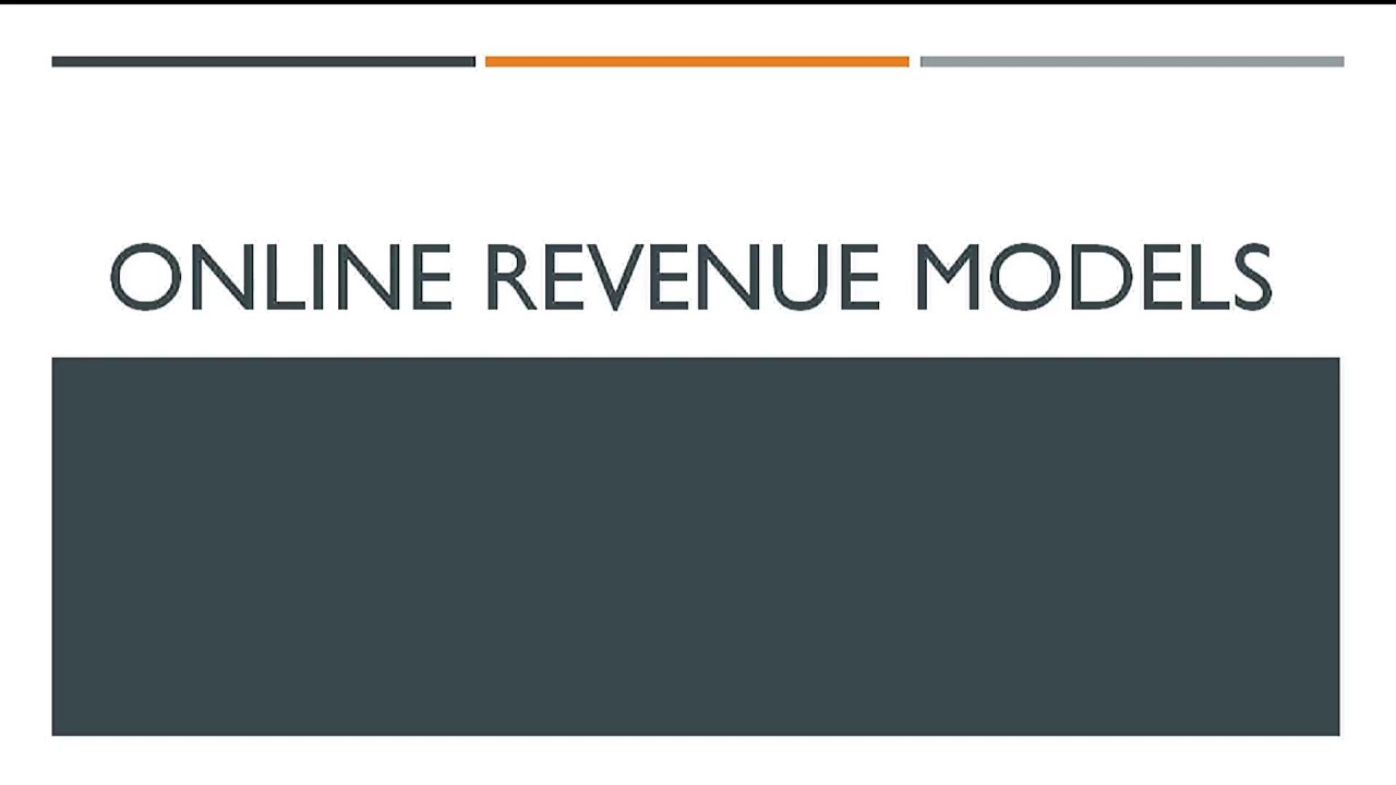 Online Revenue Models
