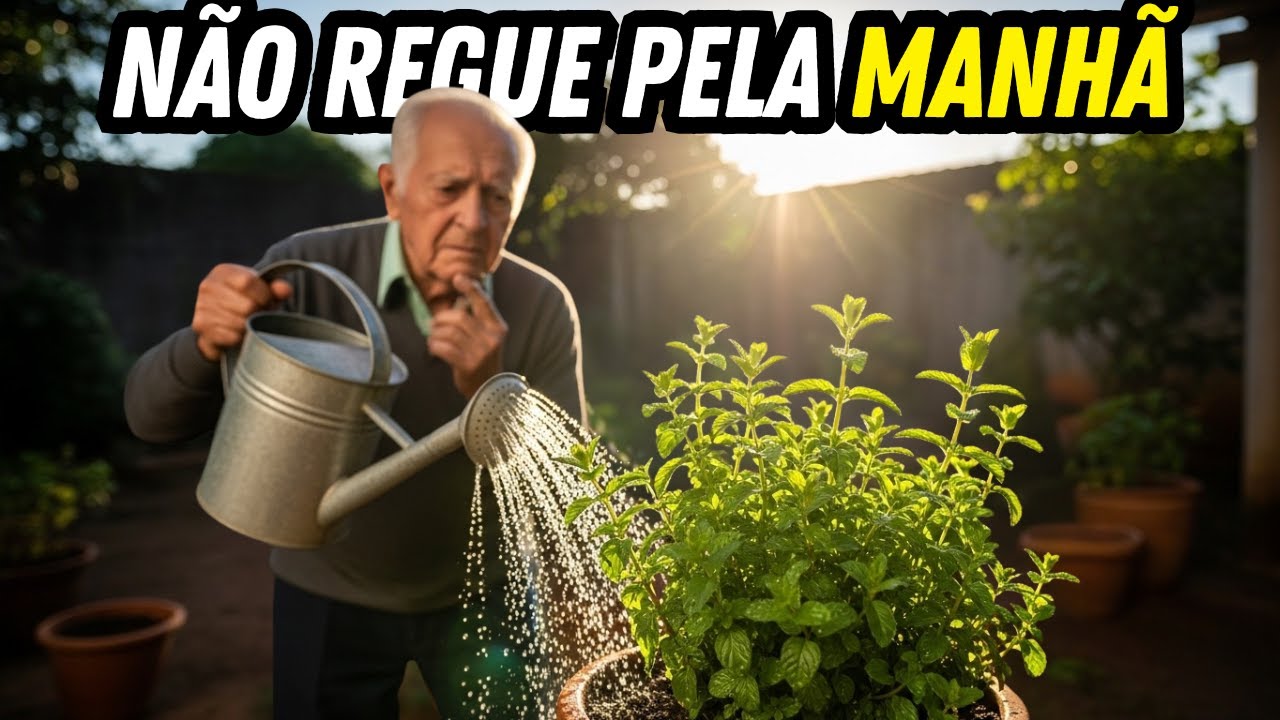 NUNCA Regue Suas Plantas de Manhã — Descobri Isso Após 40 Anos