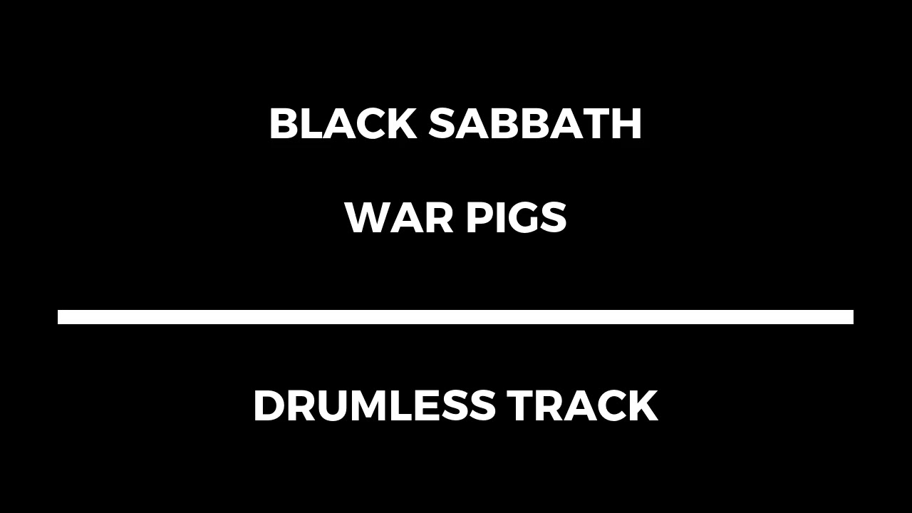 Black Sabbath - War Pigs (COVER) [drumless]