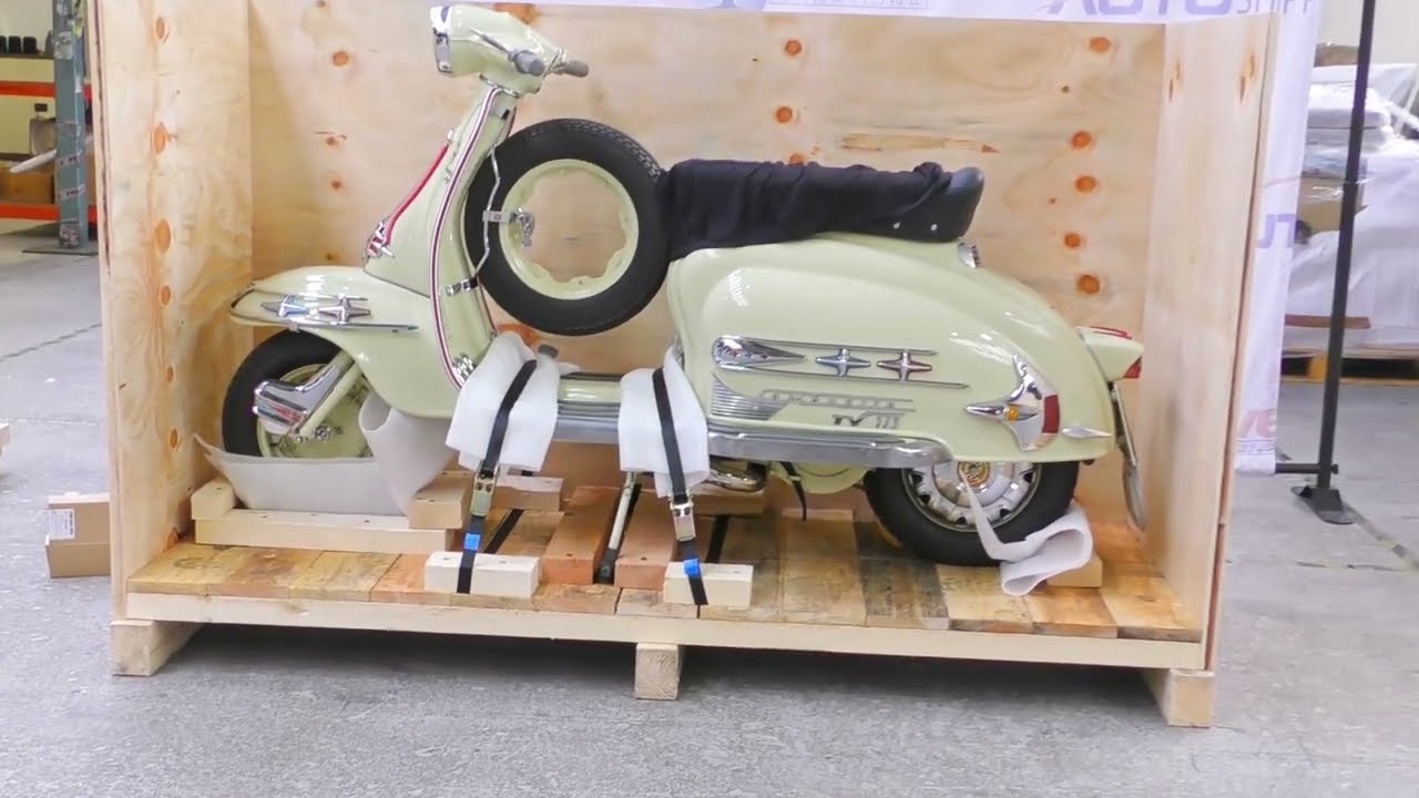 How to Crate a Lambretta Scooter | Motorbike Shipping | Autoshippers