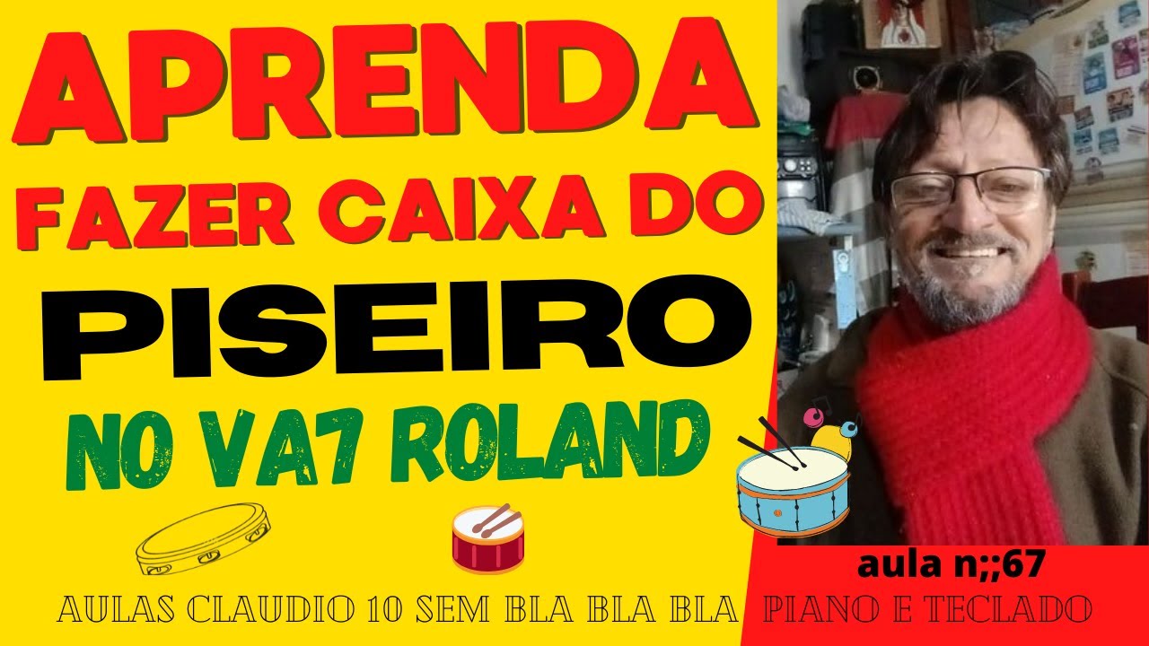 APRENDA  FAZER  CAIXA DO PISEIRO NO VA7 ROLAND // FACIL OK // AULAS  CLAUDIO 10 //AULA N;;67