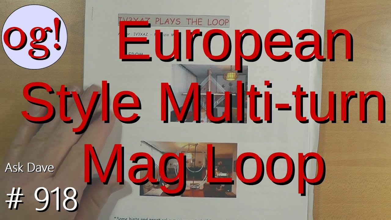 European Style Multi-turn Mag Loop (#918)
