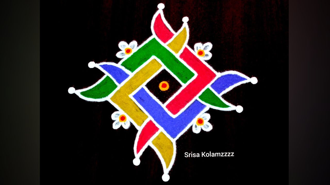567. Dhasara Special Easy Simple and Beautiful Rangoli FridayRangoli TraditionalRangoli SmallKolam