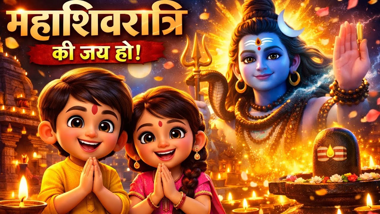 Mahashivratri Special Song 2026 | Shiv Bhajan for Kids | #mahadev  | New Shivratri #song #cartoon  
