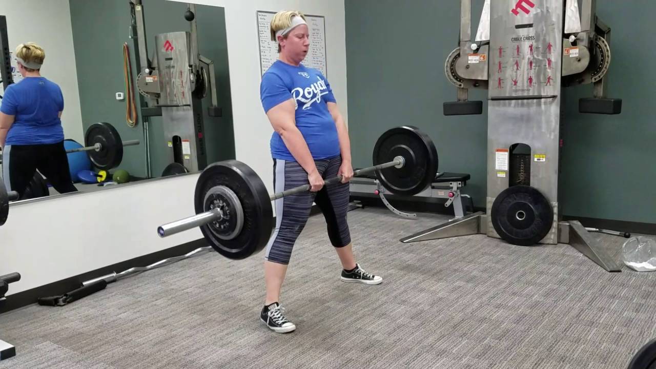Dr. Amy Bates - Barbell Sumo Deadlifts at Pulse Personal Training