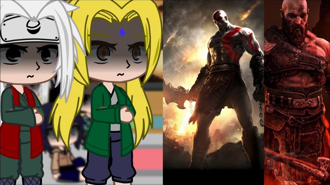 Naruto friend react to Naruto as Kratos||😁Tiktoks||👒Gacha Club||