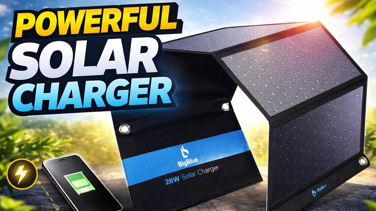 👉BUY 🔗LINK HERE CLICK |⚡ BigBlue 28W Solar Charger&mdash;Power Anywhere, Anytime! | Dual USB Fast Charging