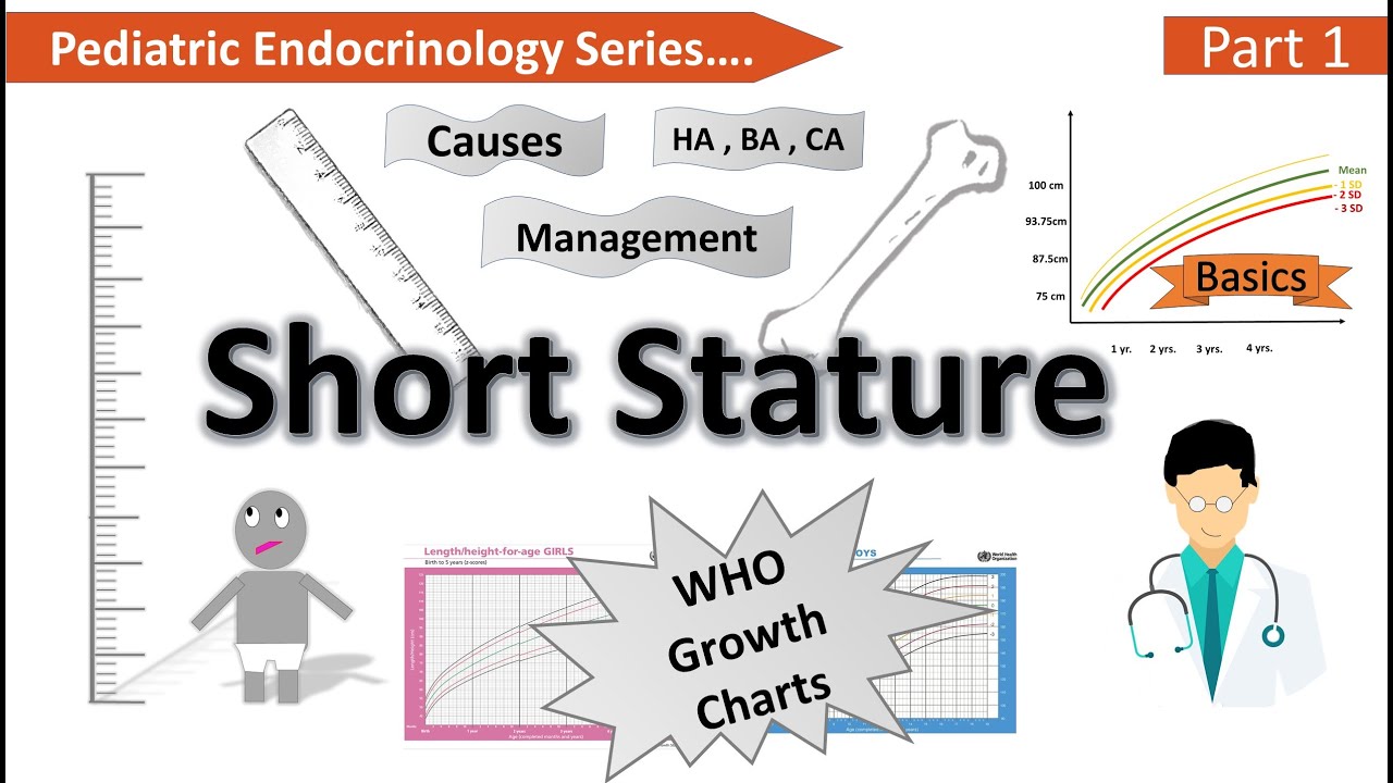 Short Stature || WHO Growth Charts || Causes to Management | Z score , Percentile || Endocrinology