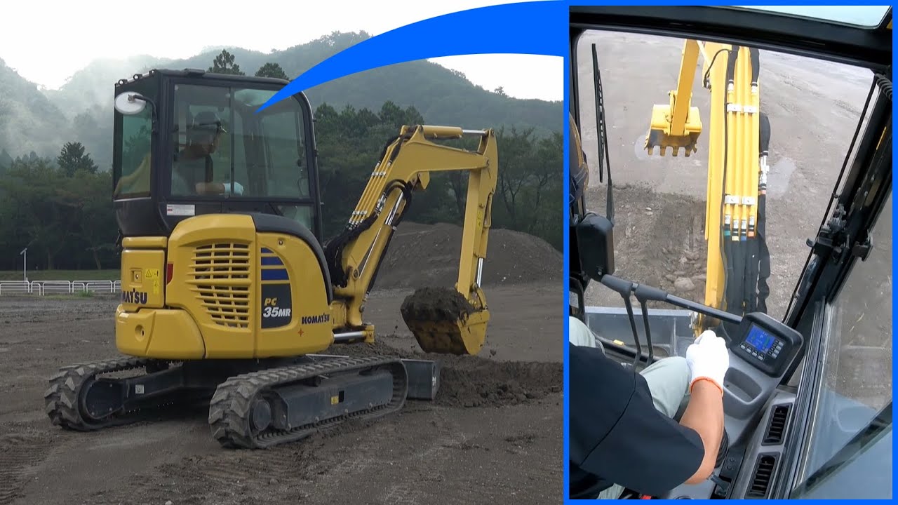 Komatsu mini shovel PC35MR-5 