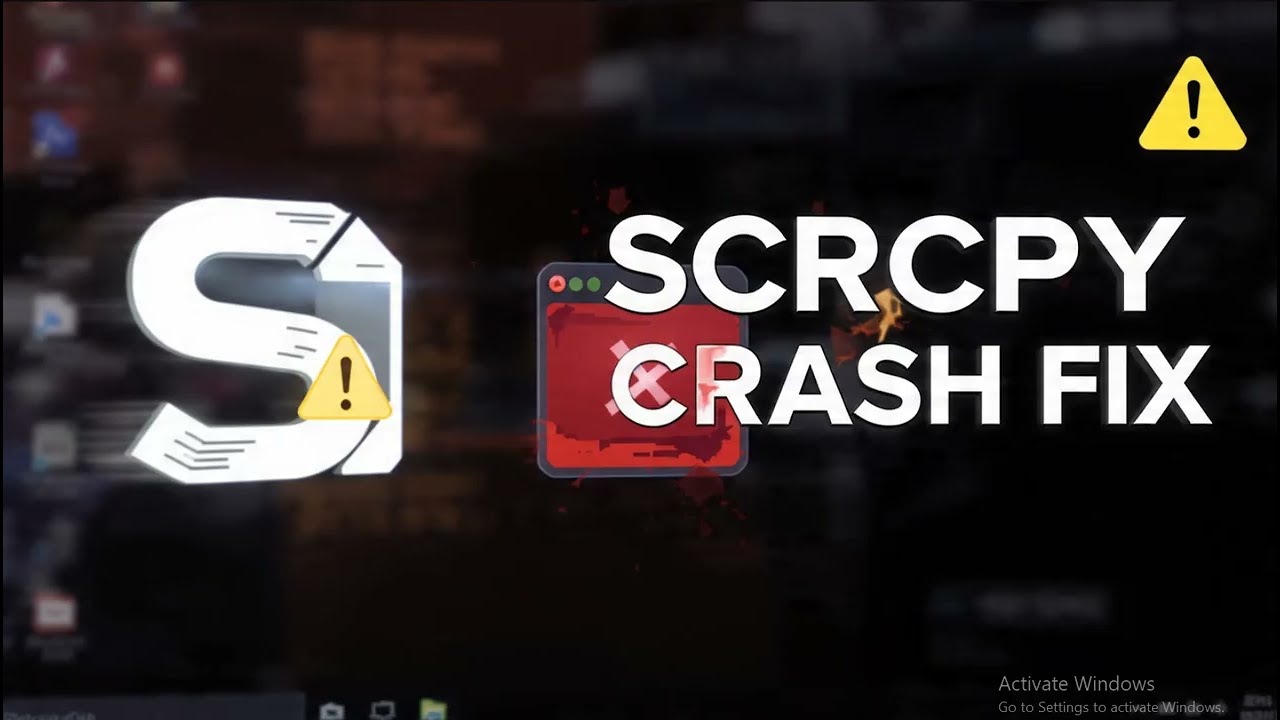 How to fix SCRCPY crashing after opening
