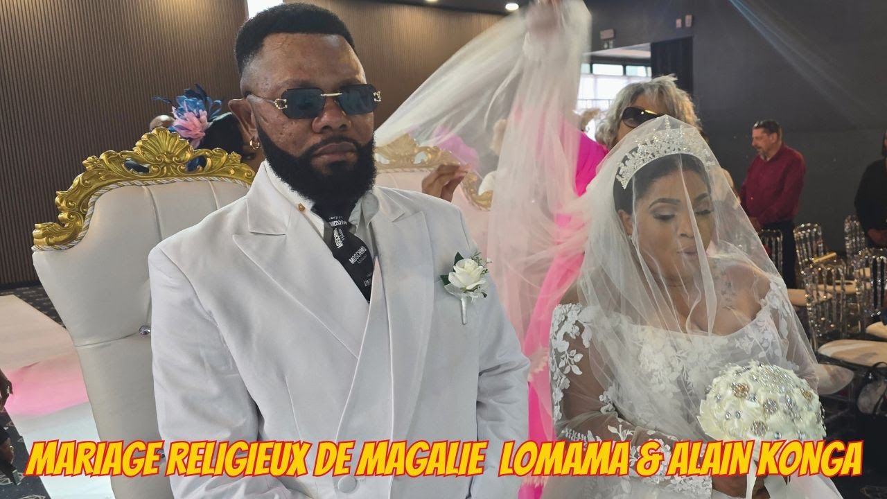 MARIAGE RELIGIEUX DE MAGALIE LOMAMA GRANDE INFLUENCEUSE DE LA RDC & ALAIN KONGA VIDEO EZA RADIO TE