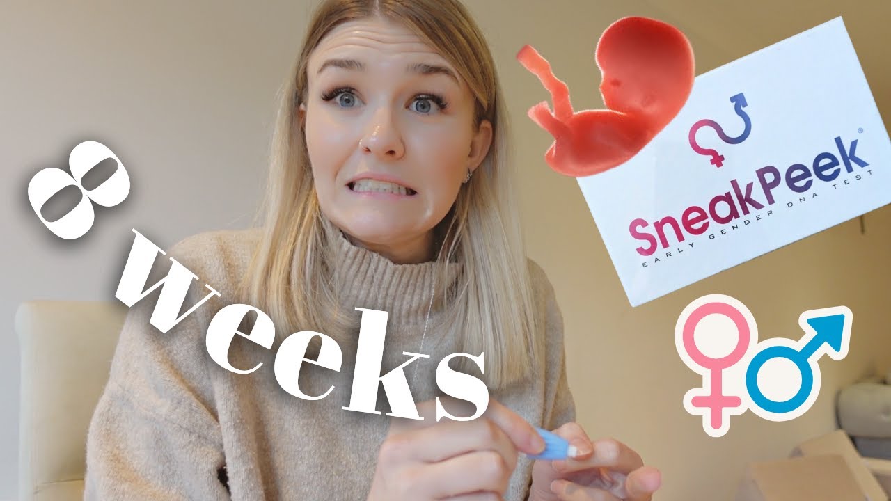 8 WEEKS PREGNANT WITH BABY #2: Sneak Peek Gender Early DNA Test Early Pregnancy Vlog