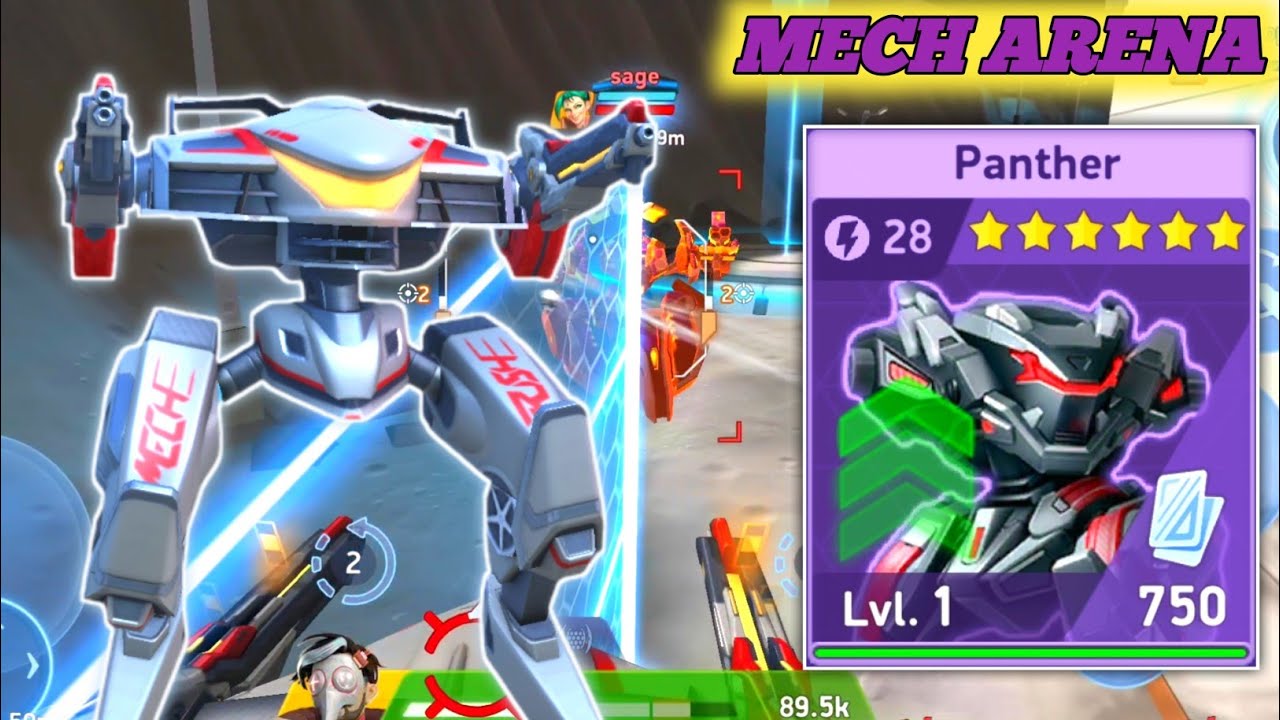 Perfect Sniper Panther and Tetra Rifle One shot Kill - Mech Arena