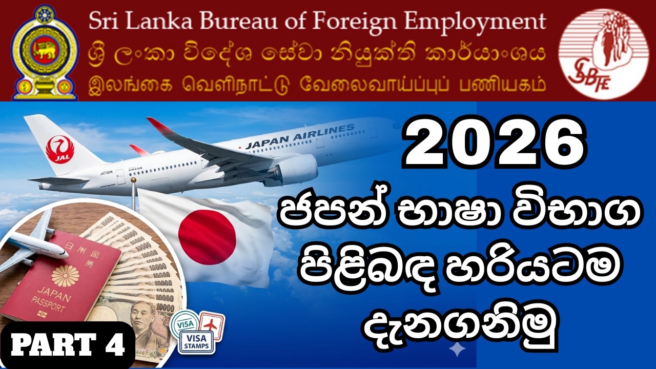 මොනවද මේ  JET | JLPT | SSW විභාග කියන්නේ