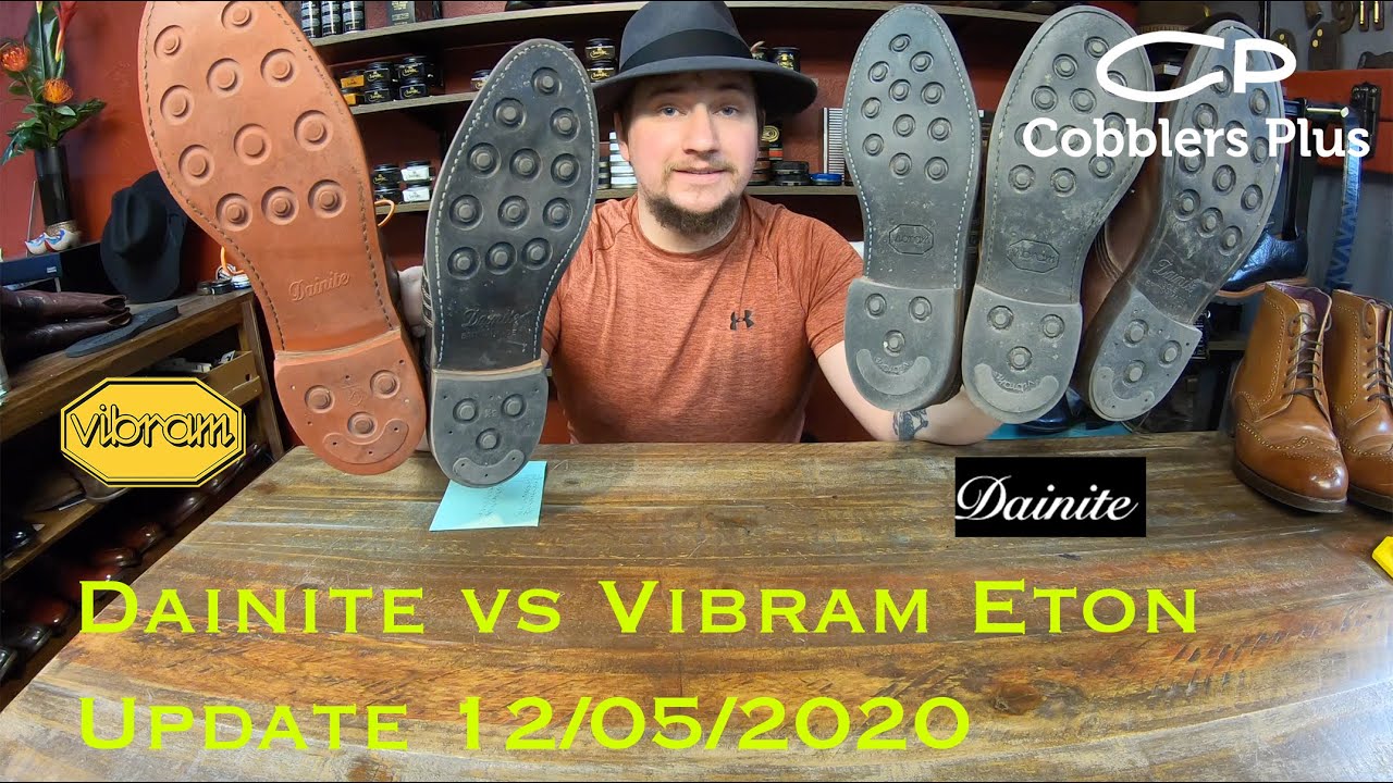 Dainite vs Vibram Eton Soles Testing Side by Side on Redwing 9042 and Allen Edmonds Shoes - 12/05/20