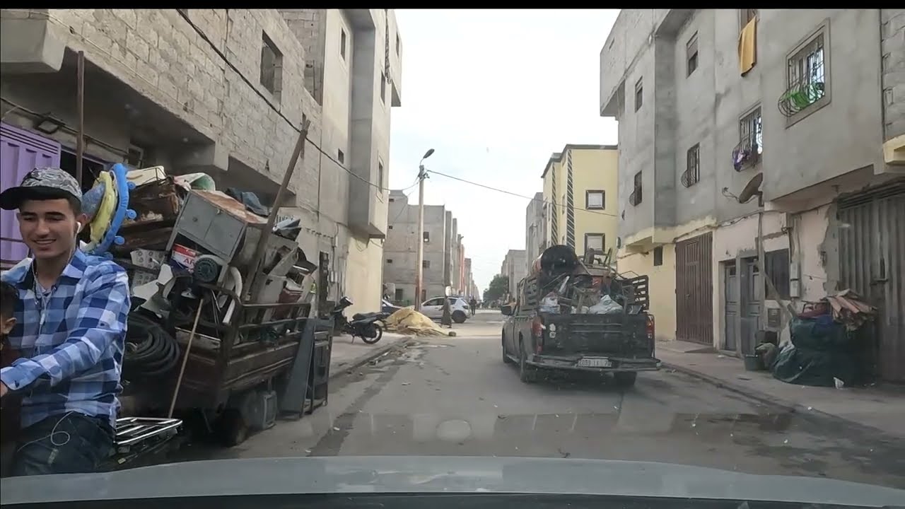 جولة بحي الوكالة بمدينة الداخلة  بعد اليلة مامطارة  أكبر حي بالداخلة