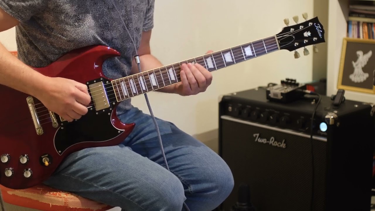 Garland Amps D-Drive preamp (Dumble) with a stock Tokai SG