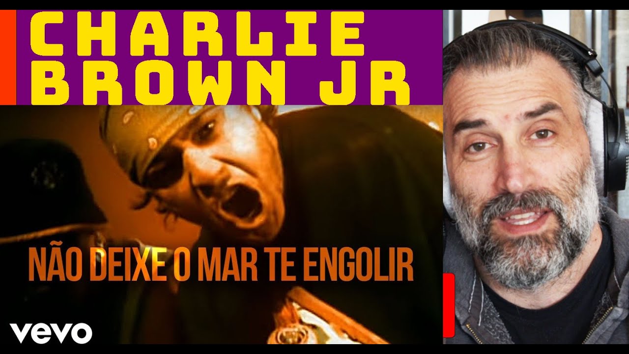 Charlie Brown JR. performing Não Deixe O Mar Te Engolir - gringo reagindo