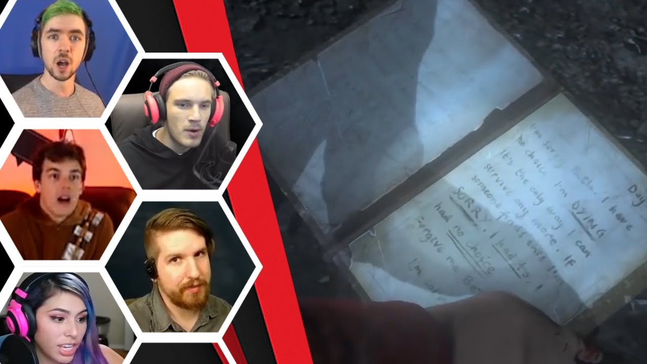 Let's Players Reaction To Reading Hannah's Scrawled Journal In The Mines | Until Dawn