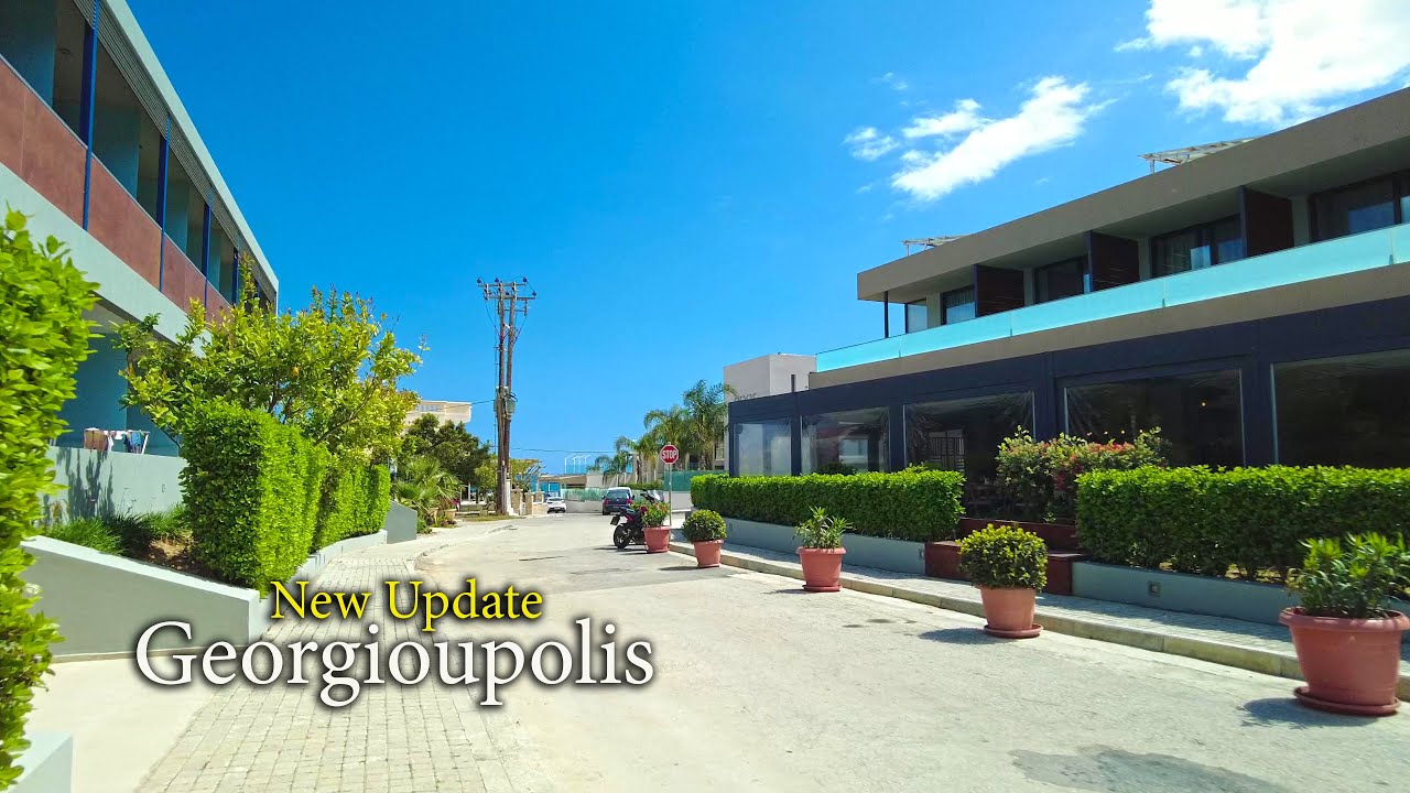 Why Everyone is Talking About Georgioupolis, Chania 🇬🇷 | 4K Walking Tour | City Driver Tours