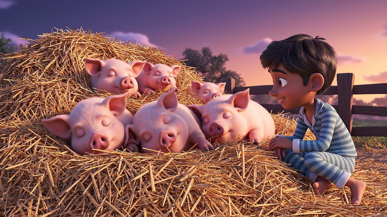 Los Cuatro Cerditos Oink, Oink, Oink | Canciones Infantiles y Rimas para Niños