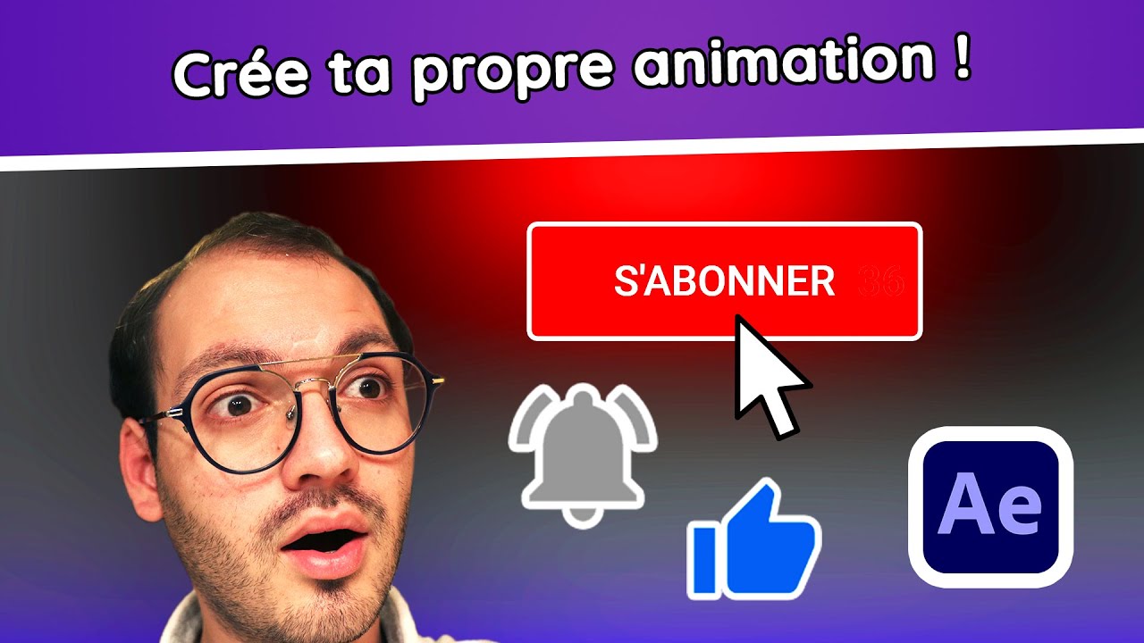 [TUTO] CRÉER son ANIMATION du BOUTON S'ABONNER, CLOCHE et LIKE sur AFTER EFFECTS