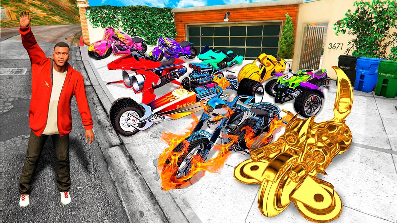 Rob&eacute; 100 MOTOS INCREIBLES en GTA 5