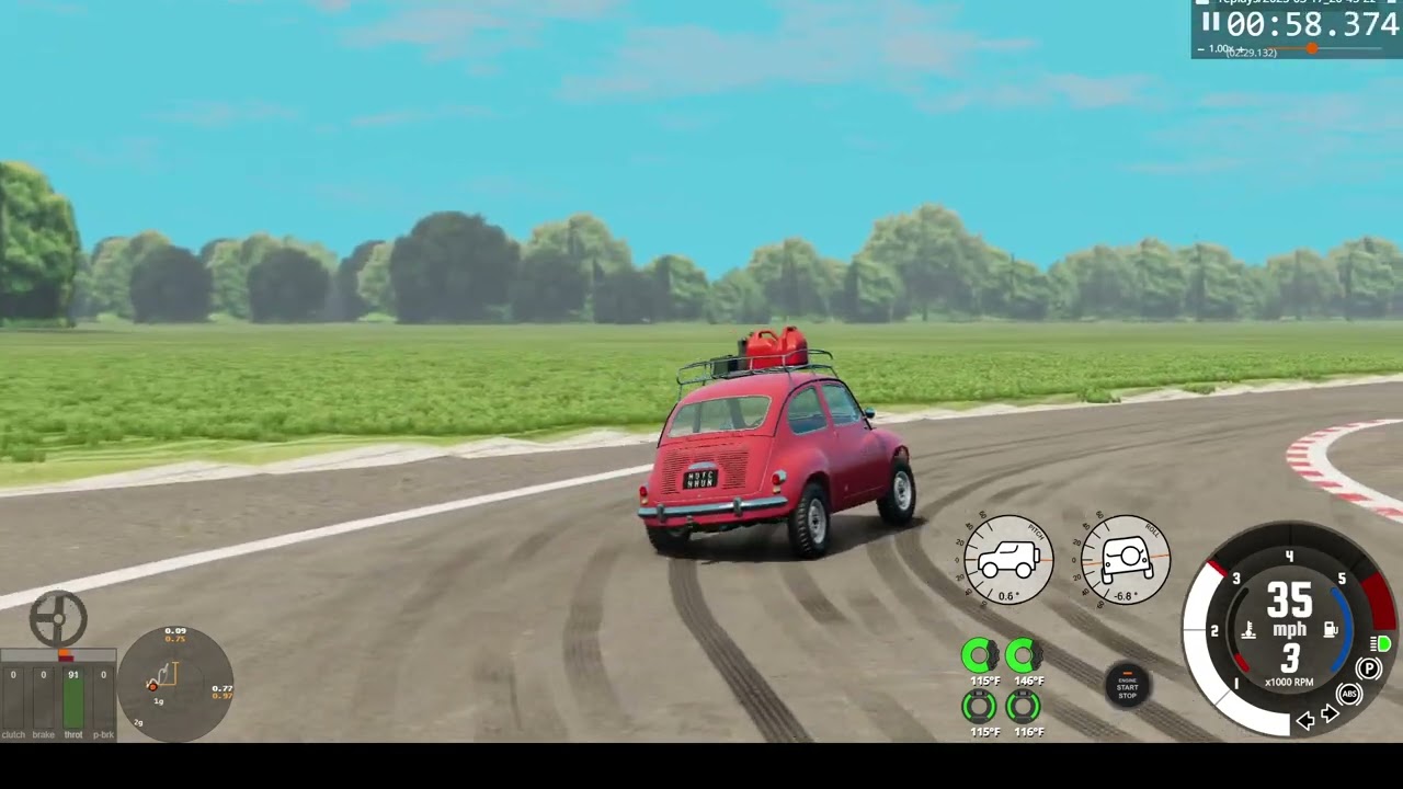 1957  Autobello Piccolina 130 around the Beam Gear test track! With commentary! 2025 03 17 21 07 49