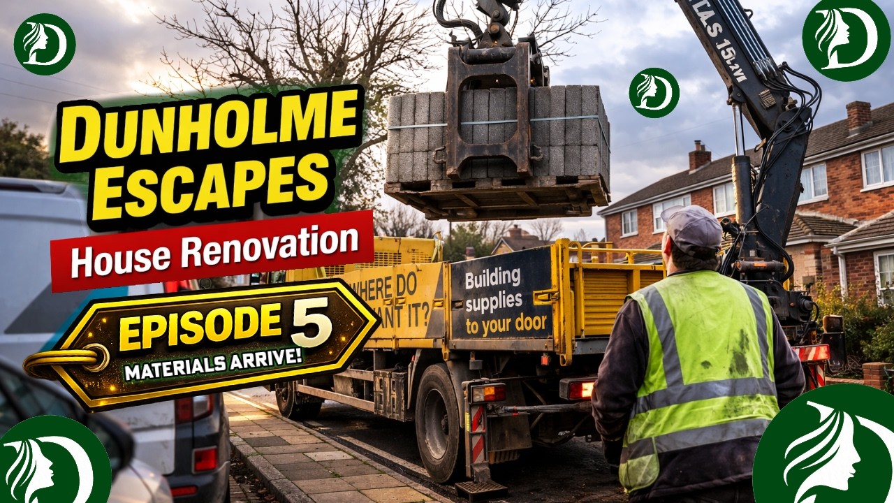 Dunholme Escapes House Renovation - Episode 5 - Materials Arrive!