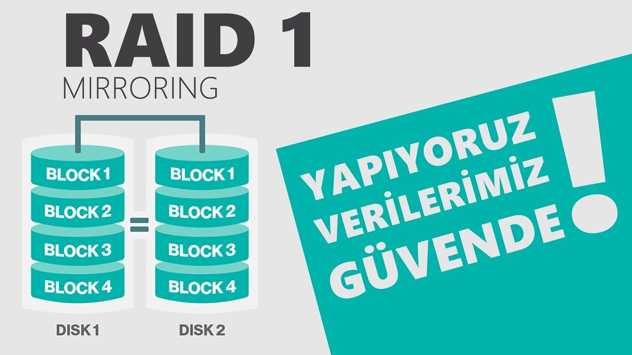 RAID 1 Yapıyoruz Verilerimizi Güvenle Yedekliyoruz !