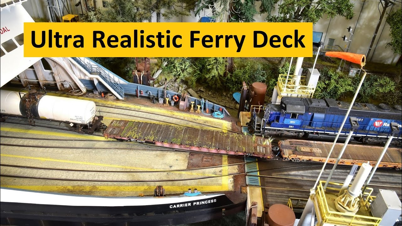 Modeling a Realistic HO (1/87) Scale Rail Car Ferry Deck (Part 1) | Boomer Diorama ~ # 277