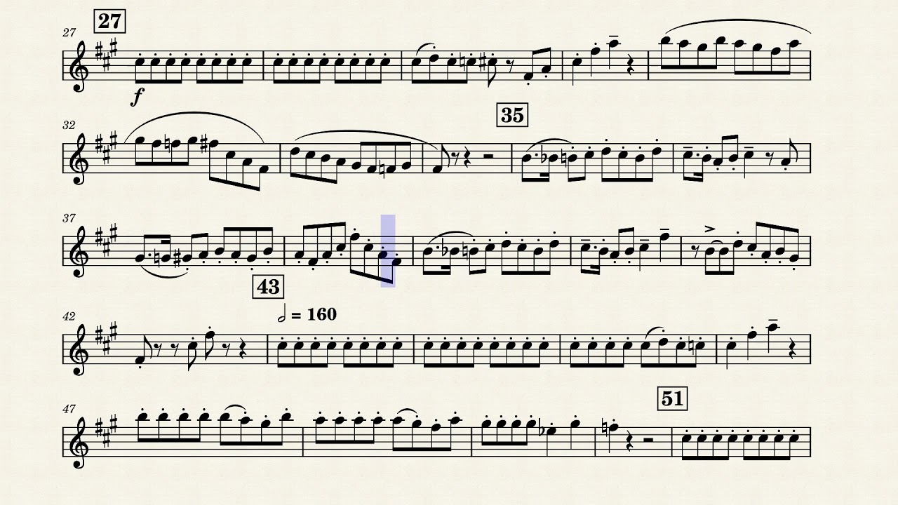 Rush E, Arr. for Alto Sax