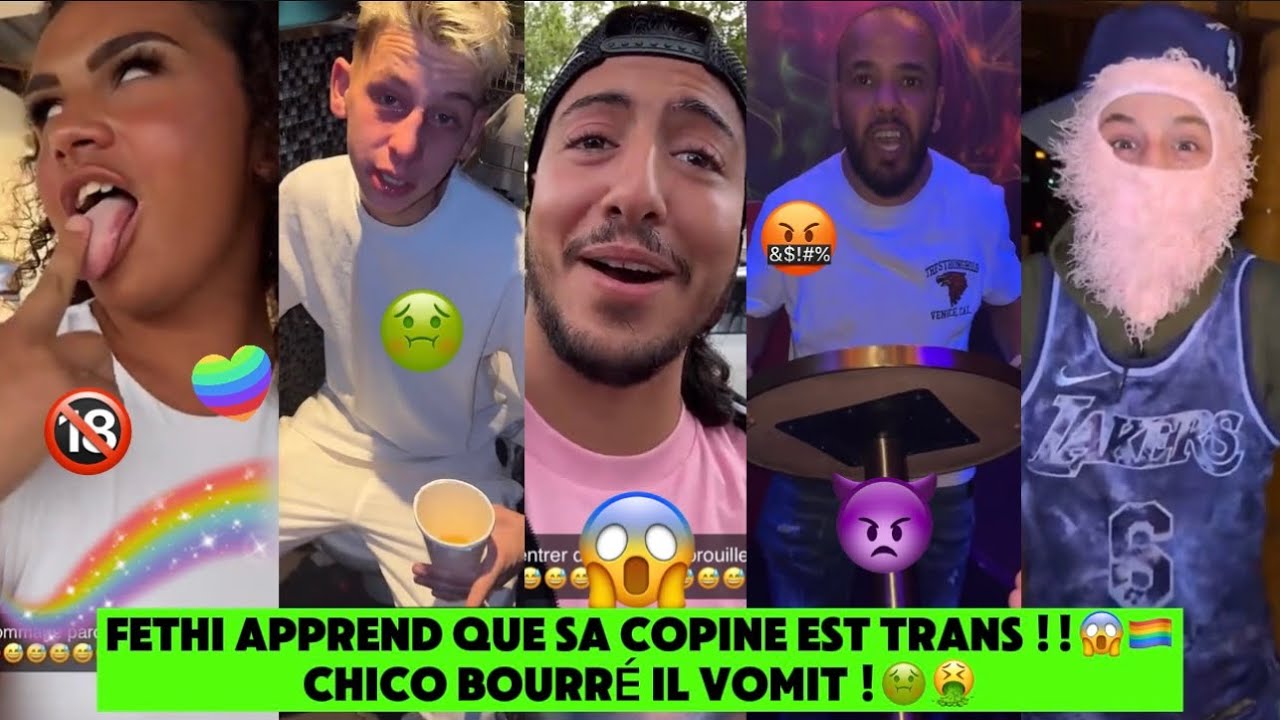 LIPTON & Co.🤫[EP.34🍿] NAWEL Le TRANS Fait un BISOU à FETHI !😱🏳️‍🌈• CHICO BOURRÉ il VOMIT !🤢🍾 #lipton