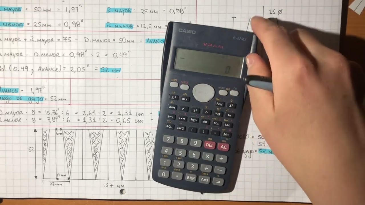 REDUCCION CONCENTRICA A 6 GAJOS MEDIANTE FORMULA EXPLICADA PASO A PASO