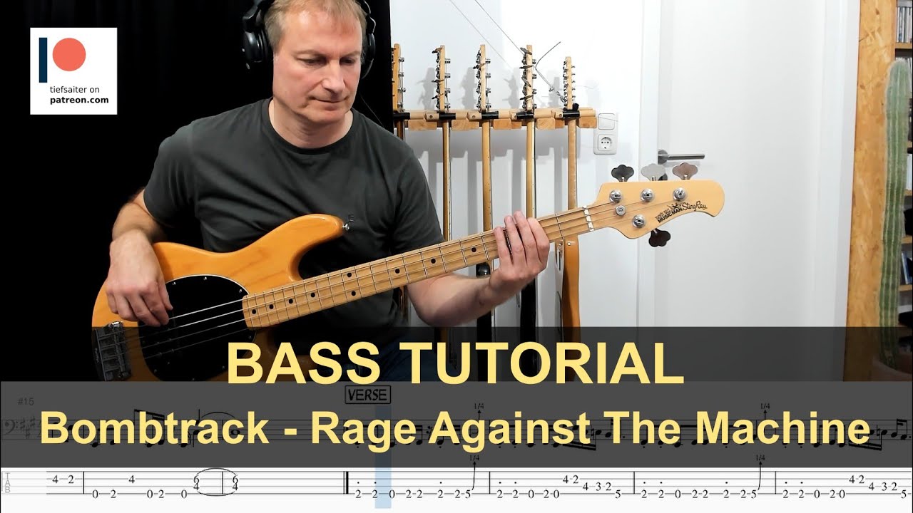 Bombtrack - Rage Against The  Machine | Bass Tutorial (Sheet + TABs)