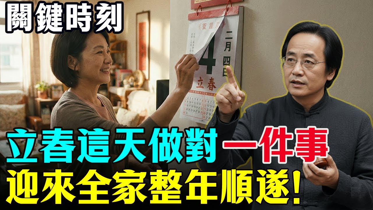 倪海廈：立春這天做對一件事，掃除家中黴運，迎來整年順遂! #倪海廈  #家居風水宜忌 #易經 #心靈暖流 #國學智慧 #立春 #2026運勢 #開運 運