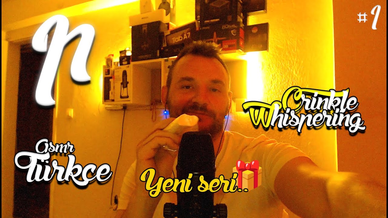 Türkçe ASMR | Kırışma ve Hışırtı & Fısıltı #1 (Crinkle Whispering) Yeni seri..🥱 #asmr #türkçeasmr