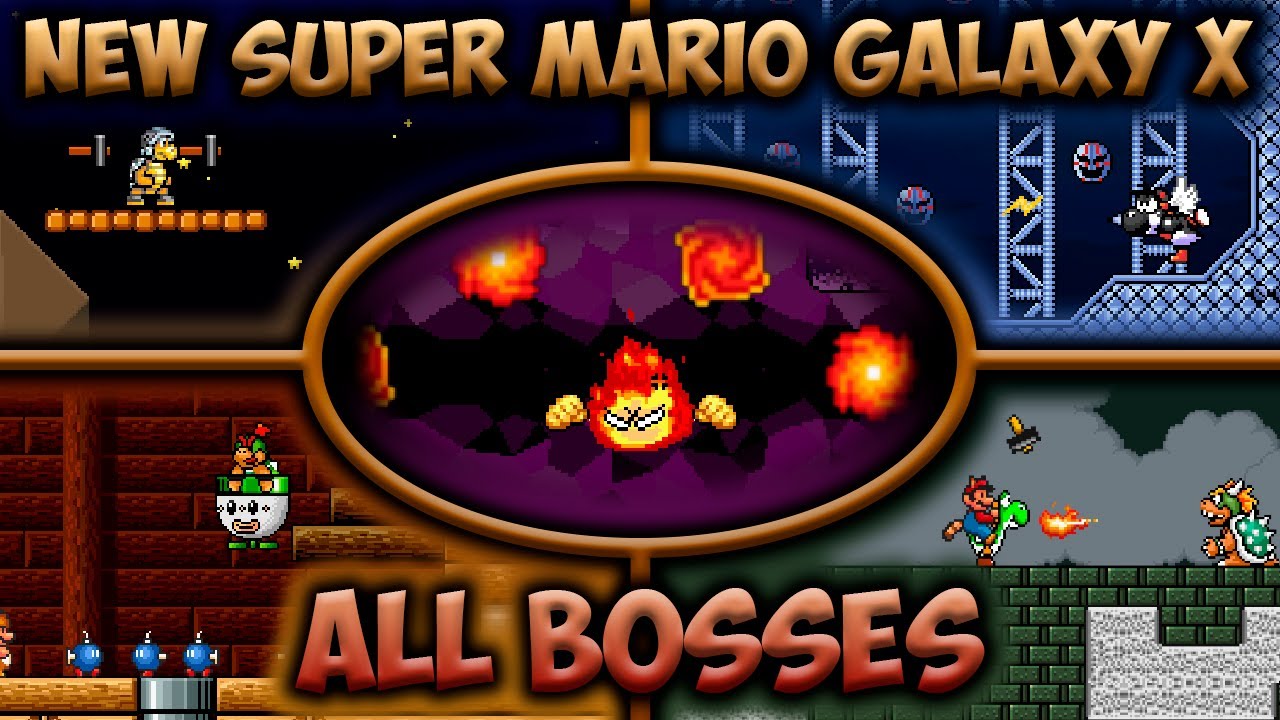 SMBX эпизод • New Super Mario Galaxy X • Все боссы