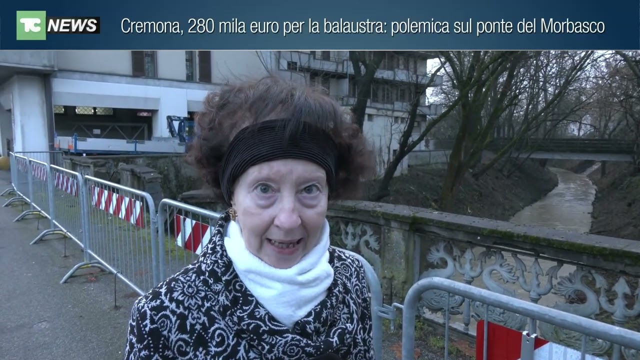 Cremona, 280 mila euro per la balaustra: polemica sul ponte del Morbasco
