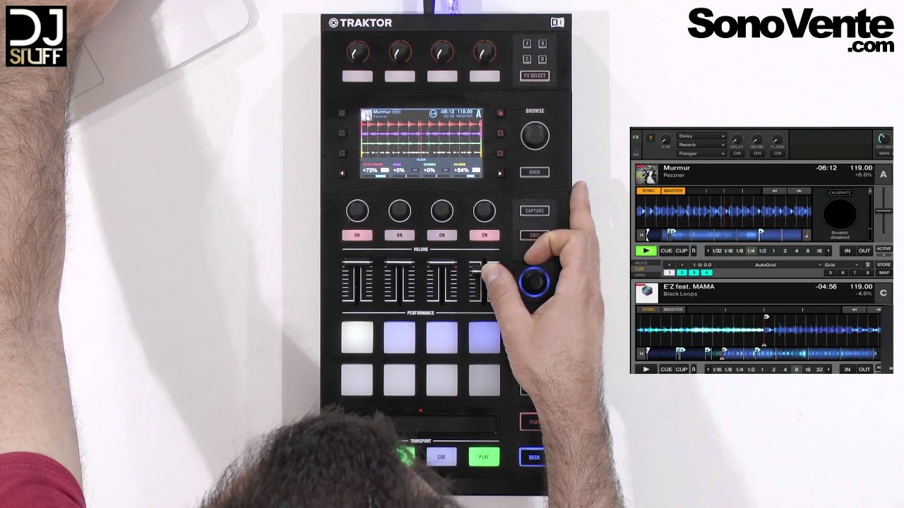 Demo des Stems sur le Native Instruments Kontrol D2