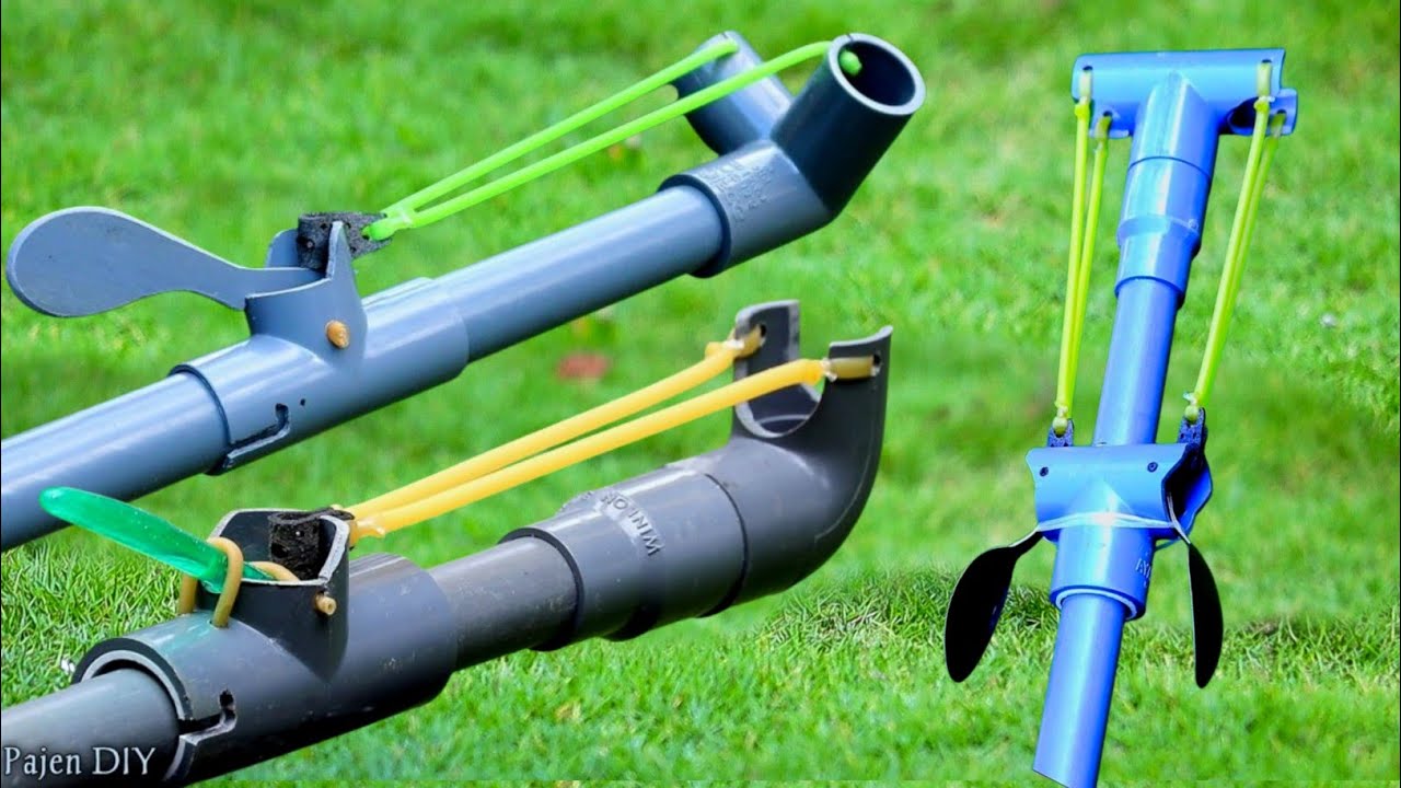 3 PVC Slingshots With Automatic Technology