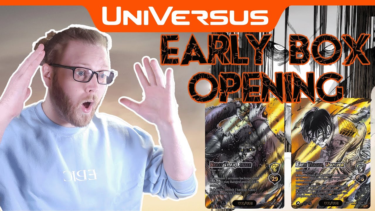 Never Before Seen Attack on Titan Cards! | Early Universus Box Opening