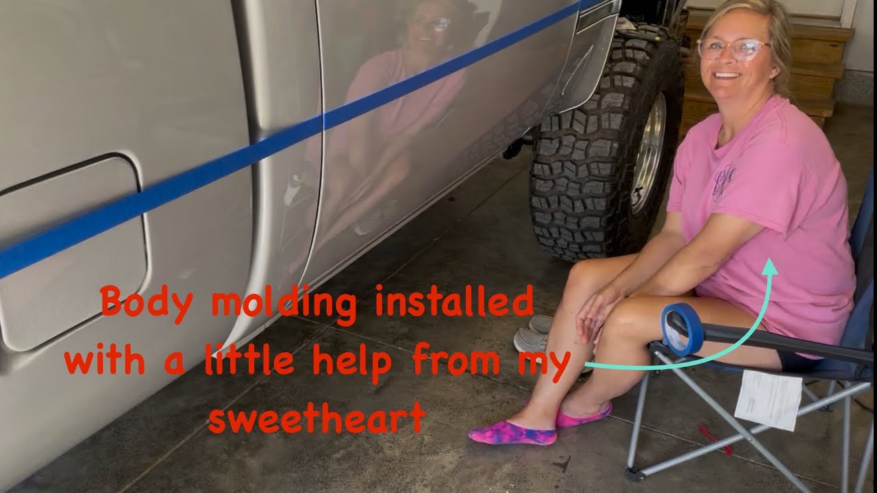 81-87 C10 body molding install!!!!