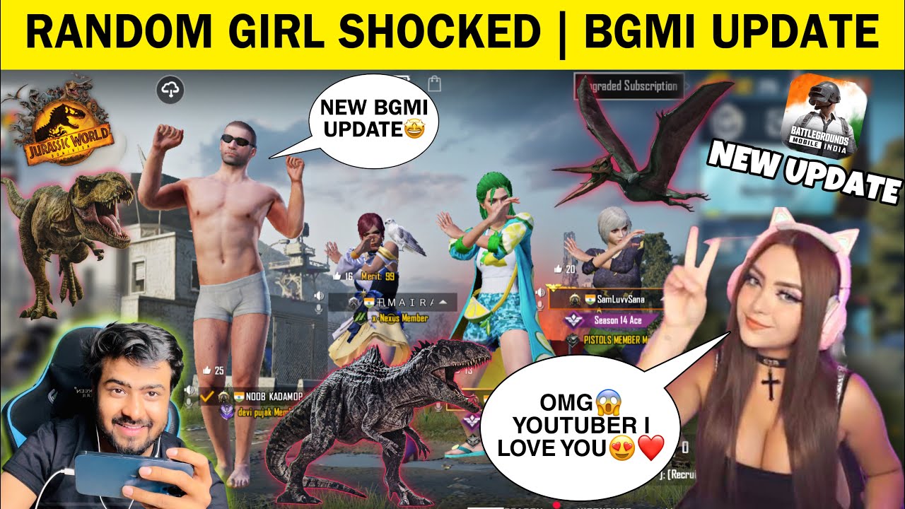 🔥New BGMI is Fully Change To This Mode Random Rich Girls Reaction - BGMI 3 Months Trial Ban News