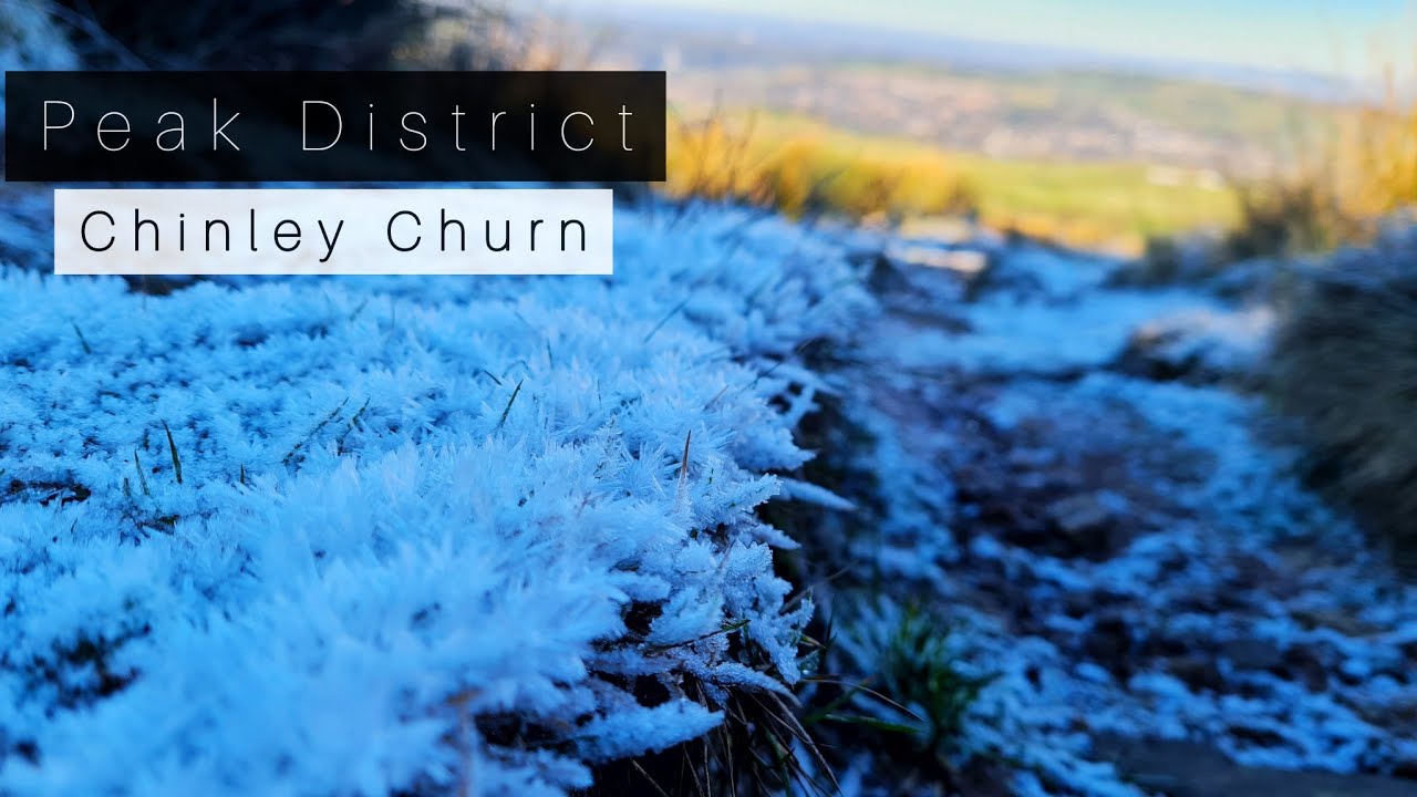 Frosty Peak District ASMR hike up Chinley Churn - Full hike, no talking, just the sounds of nature!
