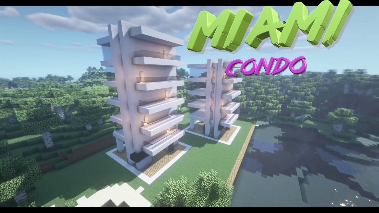 Minecraft: Miami Beachfront Condo Tutorial | How To Build | Episode 05