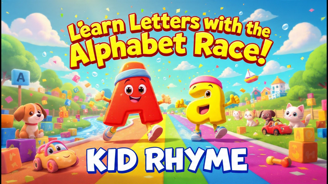Learn Letters with the Alphabet Race! || KID Rhyme
